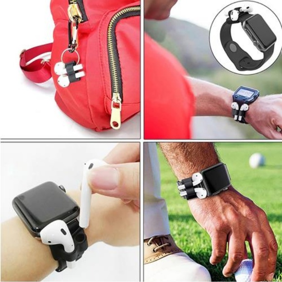 ❤️NEW Apple Airpods Soft Protective Case W/Hook - Picture 3 of 5